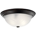KICHLER, 3 LIGHT FLUSH MOUNT, FLUSH MOUNT CEILING LIGHTS