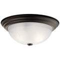 KICHLER, 3 LIGHT FLUSH MOUNT, FLUSH MOUNT CEILING LIGHTS