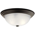 KICHLER, 3 LIGHT FLUSH MOUNT, FLUSH MOUNT CEILING LIGHTS
