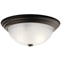 KICHLER, 3 LIGHT FLUSH MOUNT, FLUSH MOUNT CEILING LIGHTS
