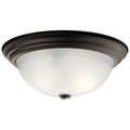 KICHLER, 3 LIGHT FLUSH MOUNT, FLUSH MOUNT CEILING LIGHTS