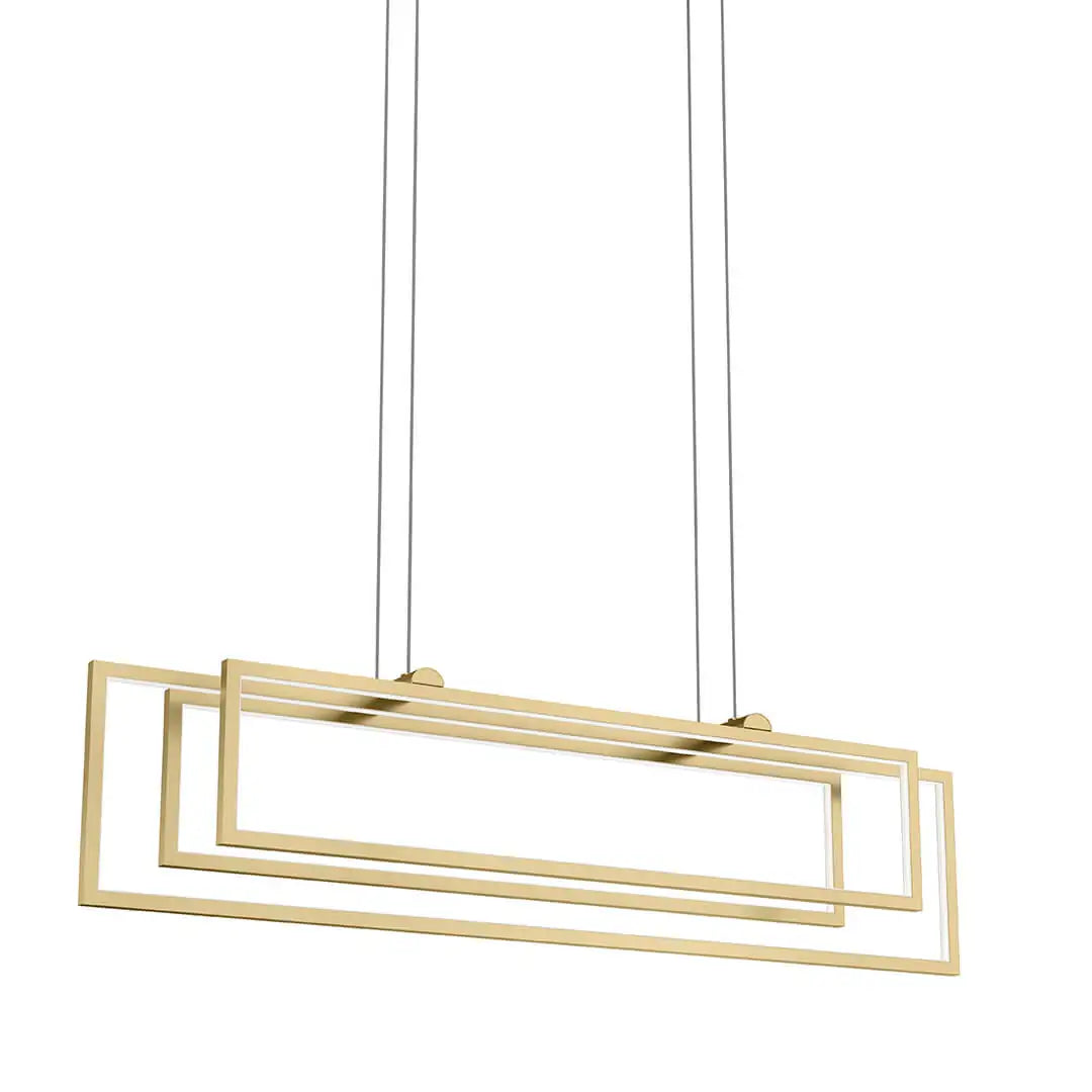 KICHLER, JESTIN CHANDELIER, LINEAR LIGHT