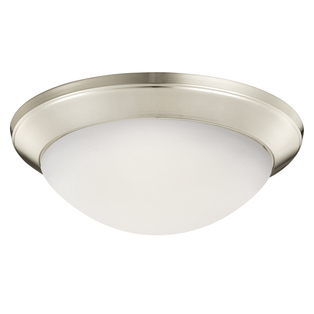 KICHLER, 14" 1 LIGHT FLUSH MOUNT, FLUSH MOUNT CEILING LIGHTS