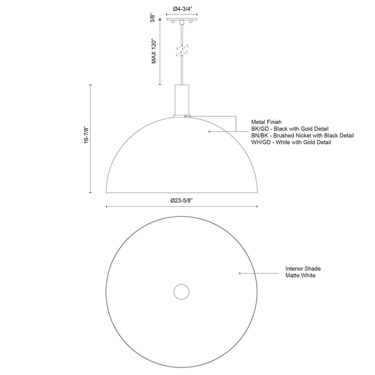 KUZCO LIGHTING INC, ARCHIBALD PENDANTS, PENDANT LIGHT