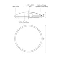 KUZCO LIGHTING INC, MALTA FLUSH MOUNTS, FLUSH MOUNT CEILING LIGHTS