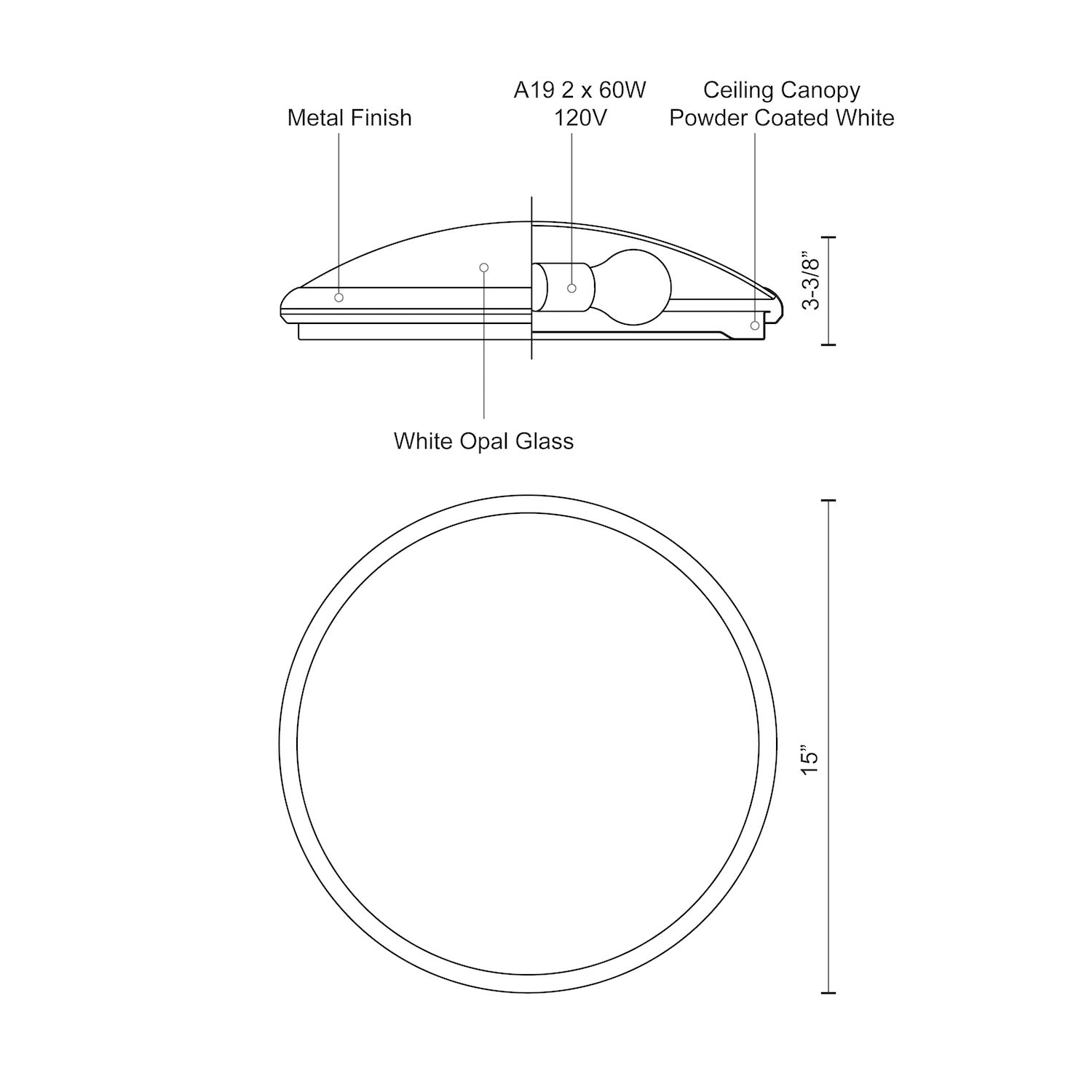 KUZCO LIGHTING INC, MALTA FLUSH MOUNTS, FLUSH MOUNT CEILING LIGHTS
