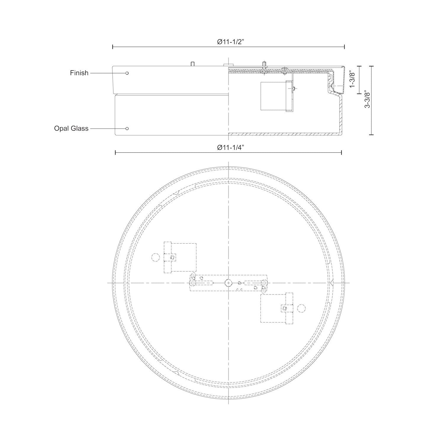 KUZCO LIGHTING INC, LOMITA FLUSH MOUNTS, FLUSH MOUNT CEILING LIGHTS