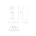 KUZCO LIGHTING INC, HUDSON WALL SCONCES, WALL SCONCES