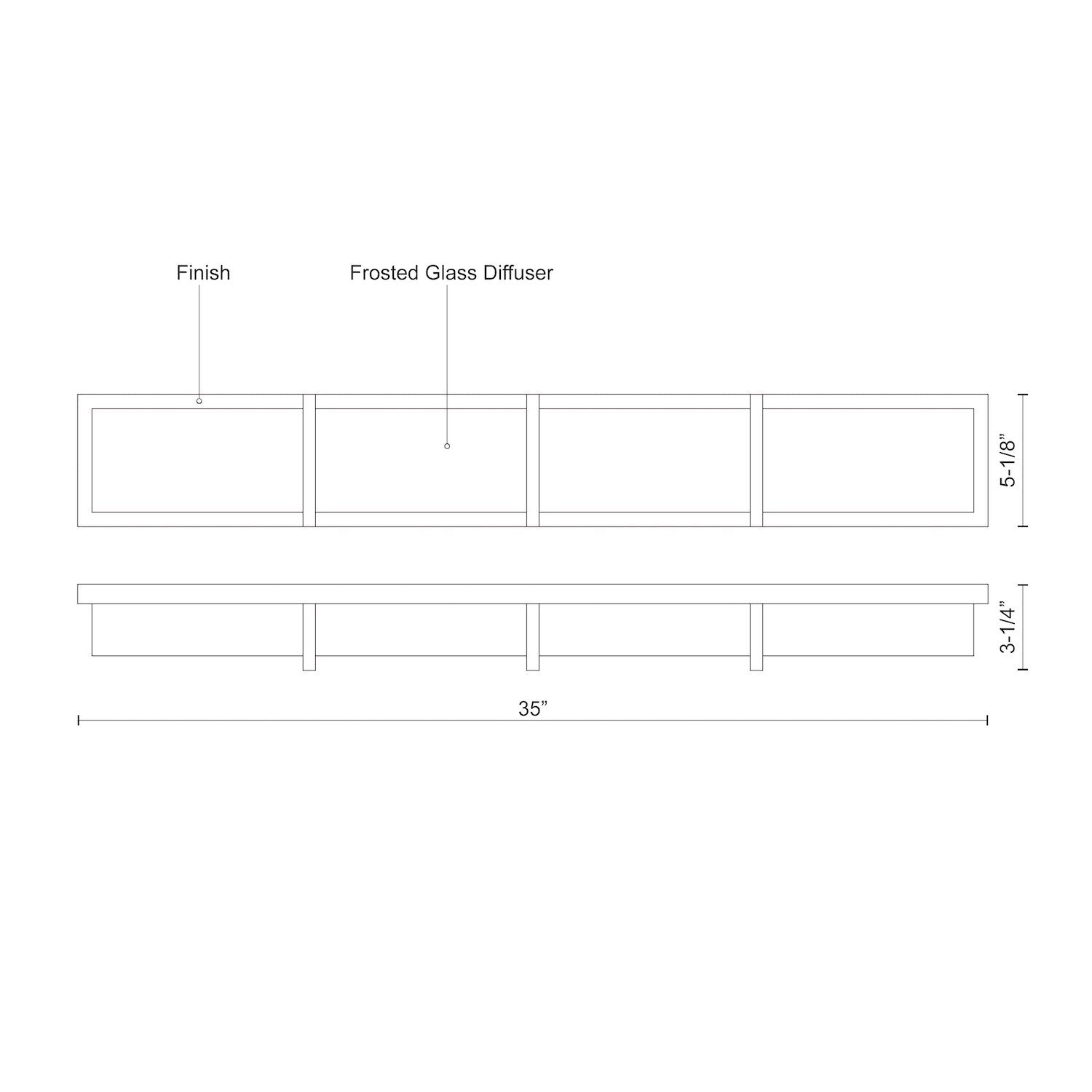 KUZCO LIGHTING INC, WATFORD VANITY LIGHTS, VANITY LIGHT