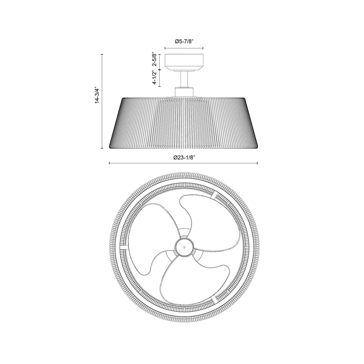 KUZCO LIGHTING INC, ISLA CEILING FANS, OUTDOOR CEILING FAN