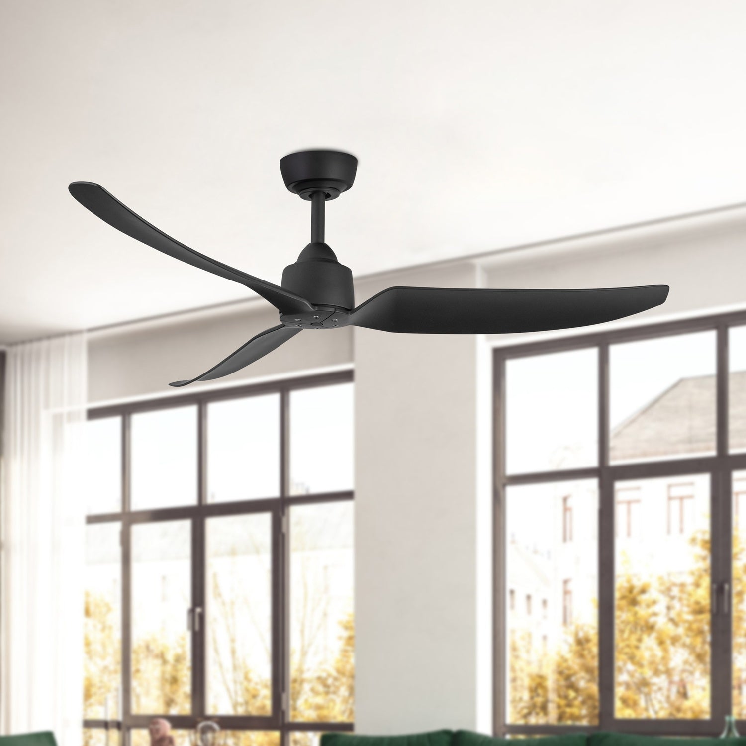 KUZCO LIGHTING INC, HUGO EXTERIOR CEILING FANS, OUTDOOR CEILING FAN