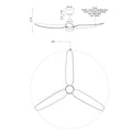 KUZCO LIGHTING INC, HUGO EXTERIOR CEILING FANS, OUTDOOR CEILING FAN