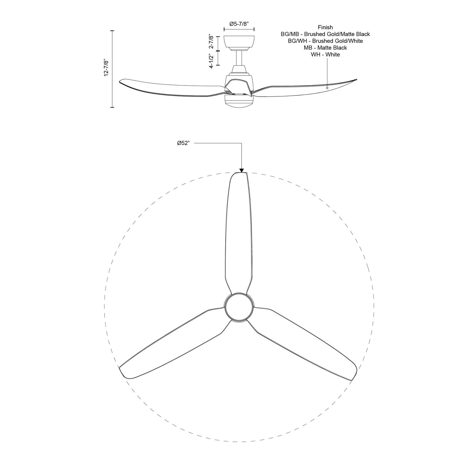 KUZCO LIGHTING INC, HUGO EXTERIOR CEILING FANS, OUTDOOR CEILING FAN