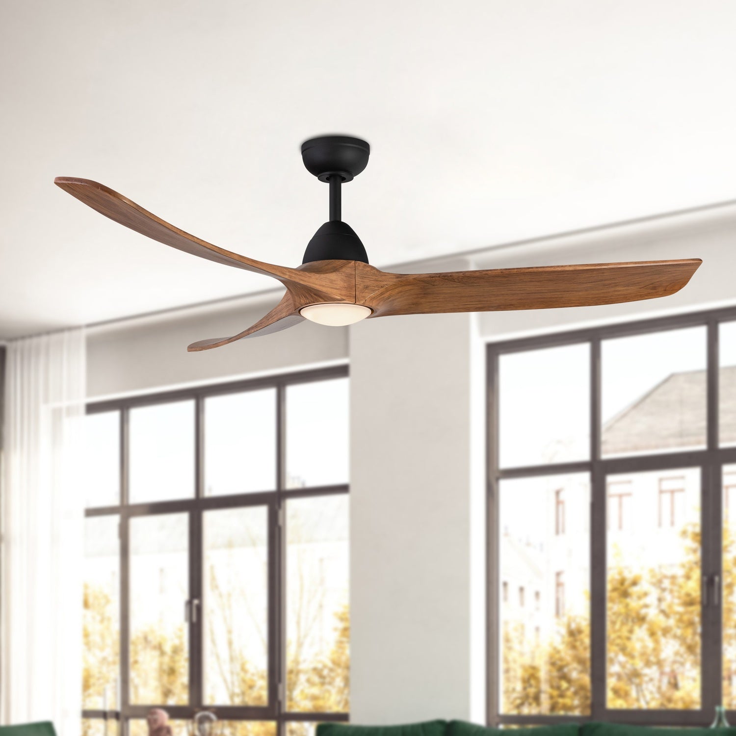 KUZCO LIGHTING INC, BAYLOR DOWNLIGHT CEILING FANS, OUTDOOR CEILING FAN