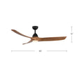 KUZCO LIGHTING INC, BAYLOR CEILING FANS, OUTDOOR CEILING FAN
