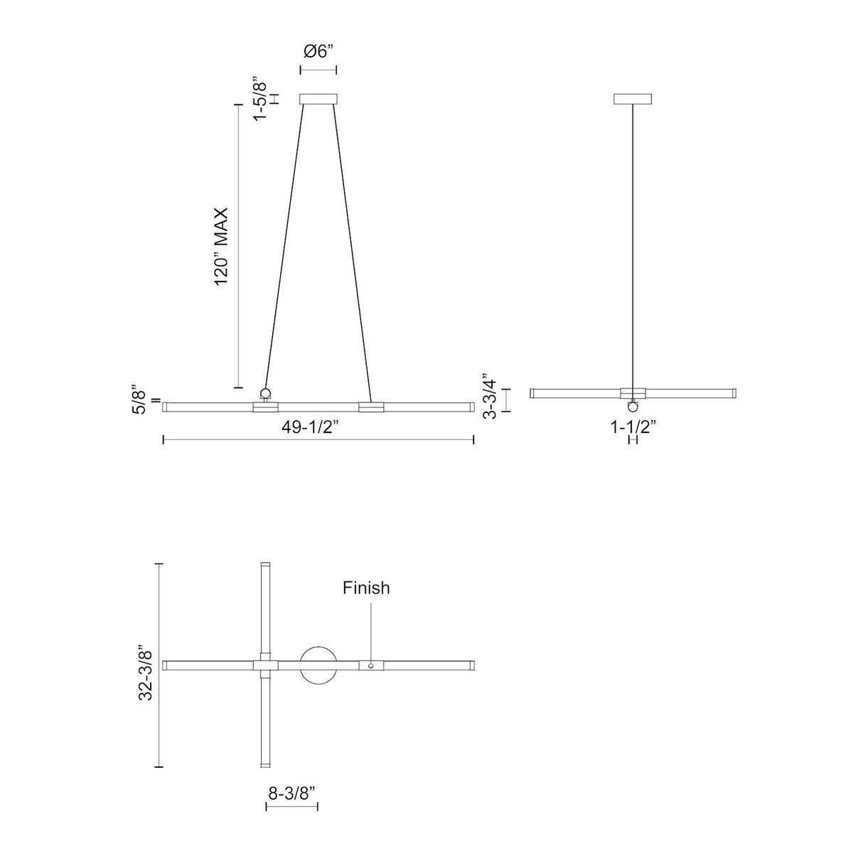 KUZCO LIGHTING INC, AKARI CHANDELIERS, CHANDELIER LIGHT
