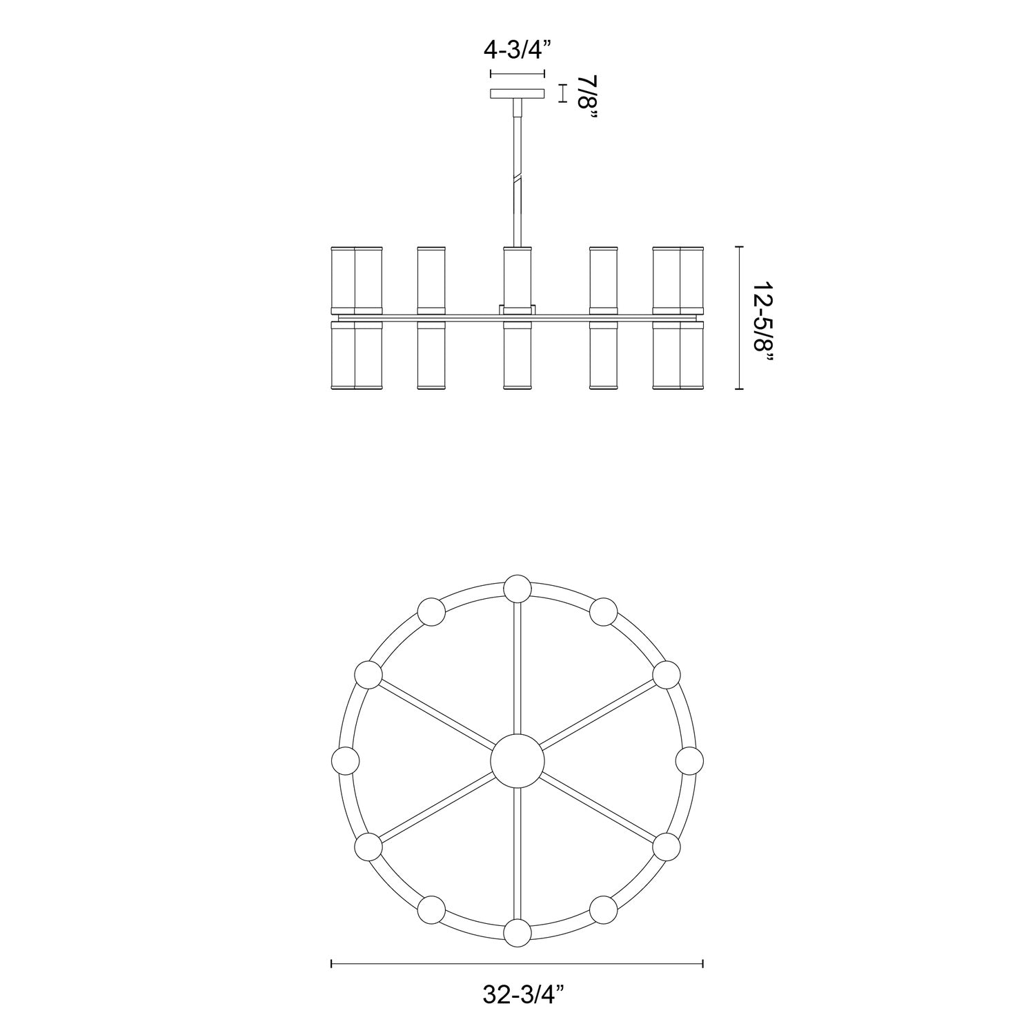 KUZCO LIGHTING INC CH309024UBCG b41b2284-983d-44b5-a365-80458f339583