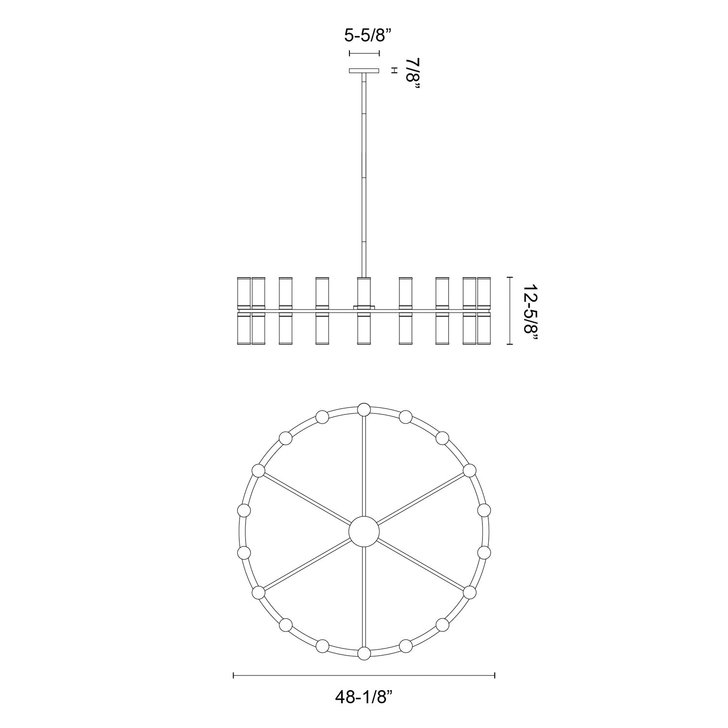 KUZCO LIGHTING INC CH309036UBCG e23e5722-745a-4d99-84c0-f3f4b9b0f283