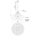 KUZCO LIGHTING INC, BOLLA CHANDELIERS, CHANDELIER LIGHT