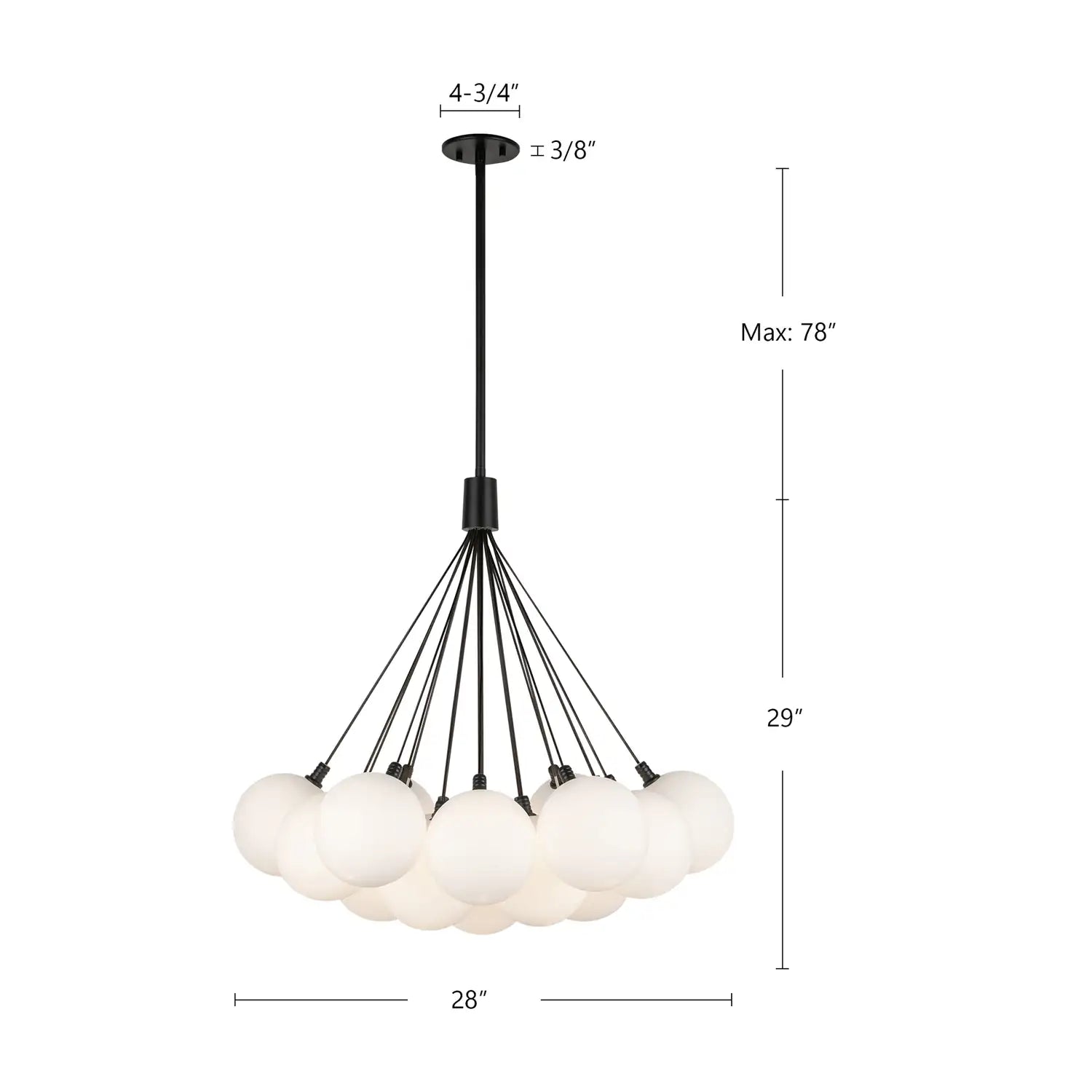 KUZCO LIGHTING INC, BOLLA CHANDELIERS, CHANDELIER LIGHT