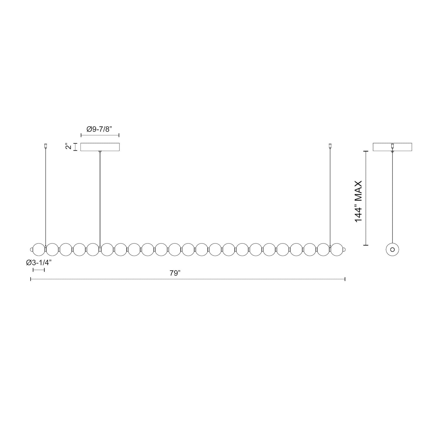 KUZCO LIGHTING INC CH321506CH c3749d69-10ec-4779-89aa-8af01e25a10d