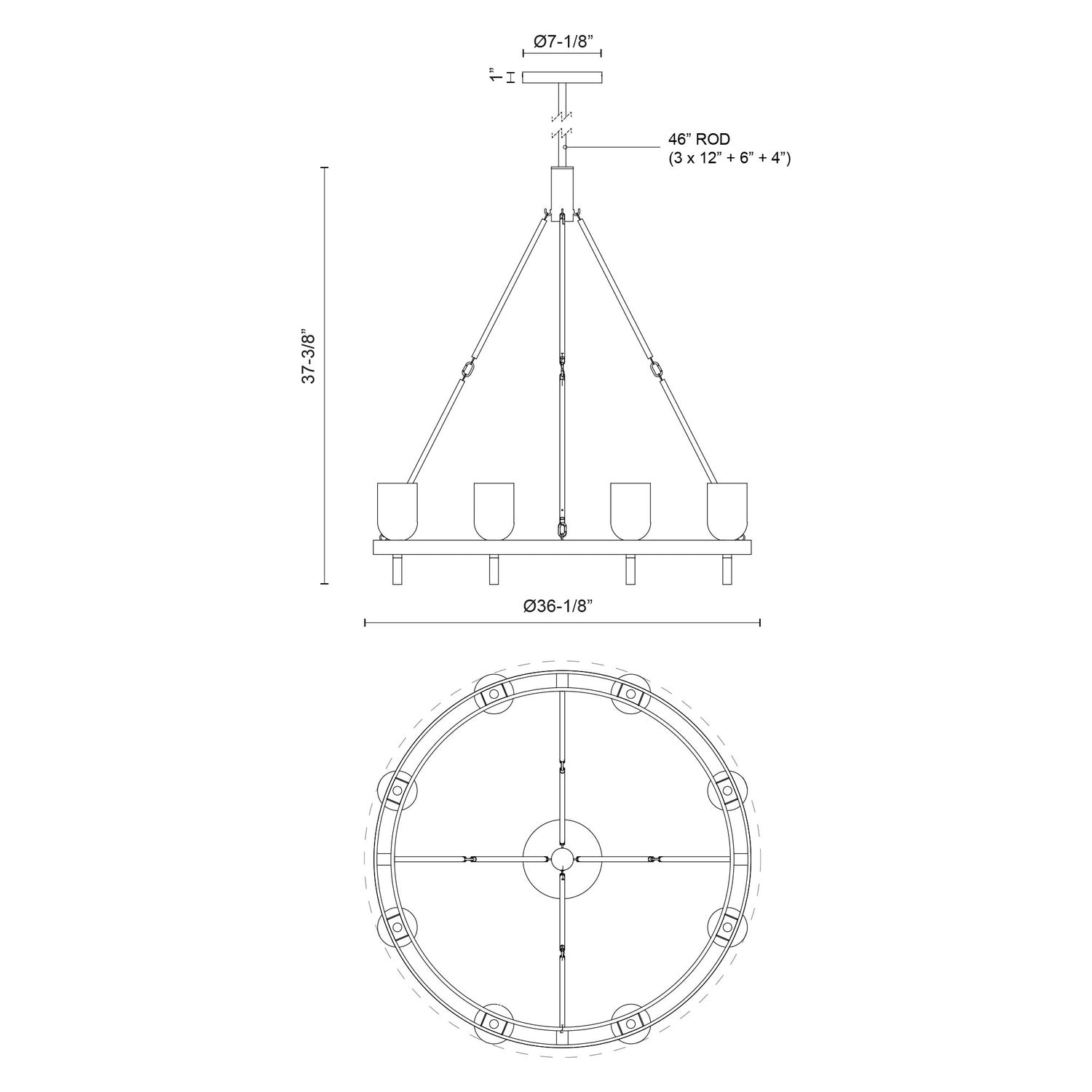 ALORA, LUCIAN CHANDELIERS, CHANDELIER LIGHT