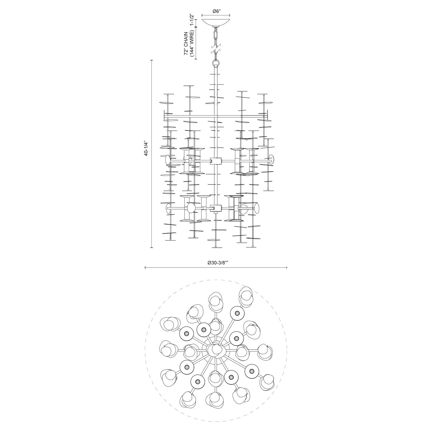 KUZCO LIGHTING INC, YUKARI CHANDELIERS, CHANDELIER LIGHT