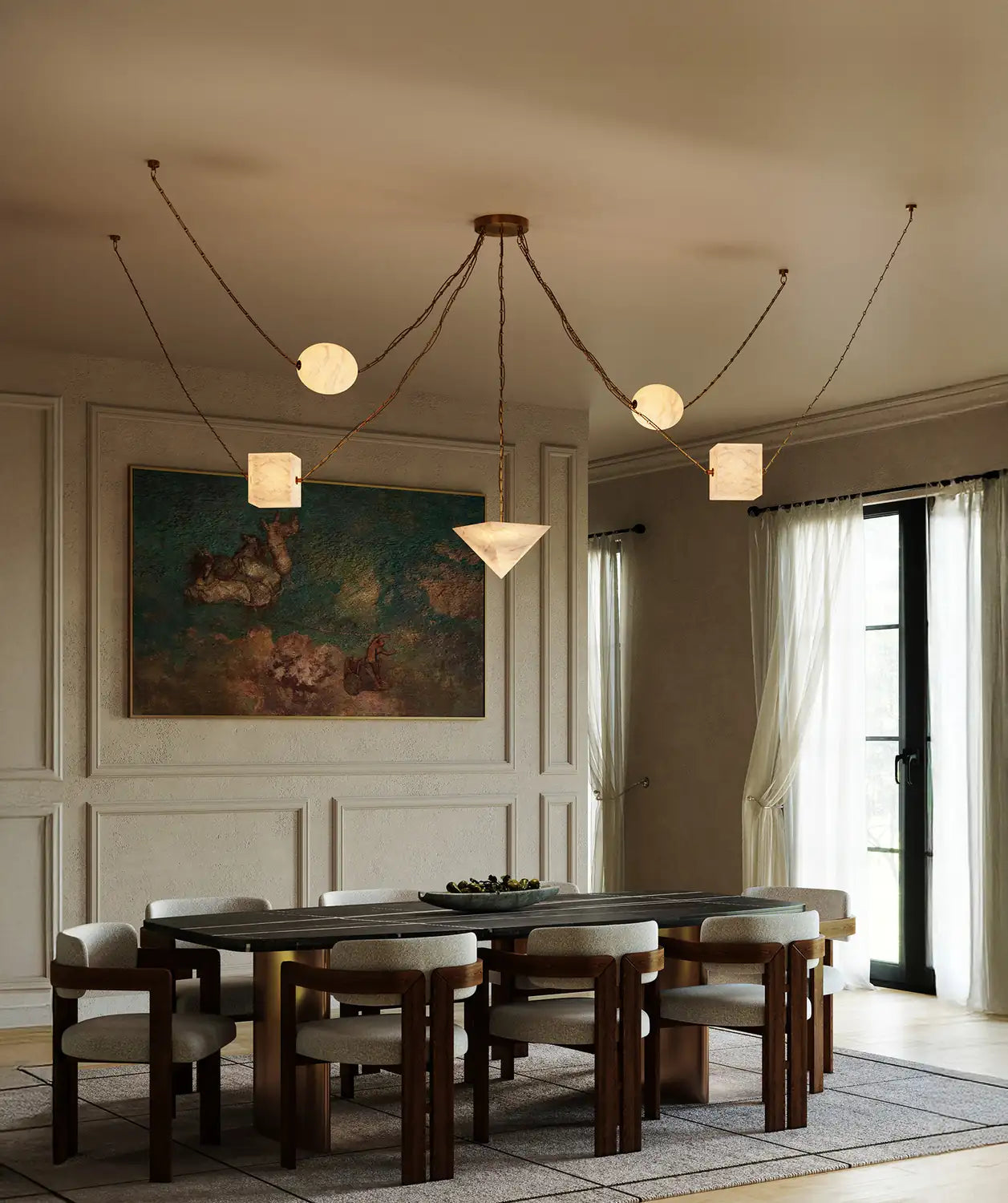 KUZCO LIGHTING INC, MINERAL CHANDELIERS, CHANDELIER LIGHT