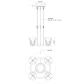 KUZCO LIGHTING INC, COLETTE CHANDELIERS, CHANDELIER LIGHT
