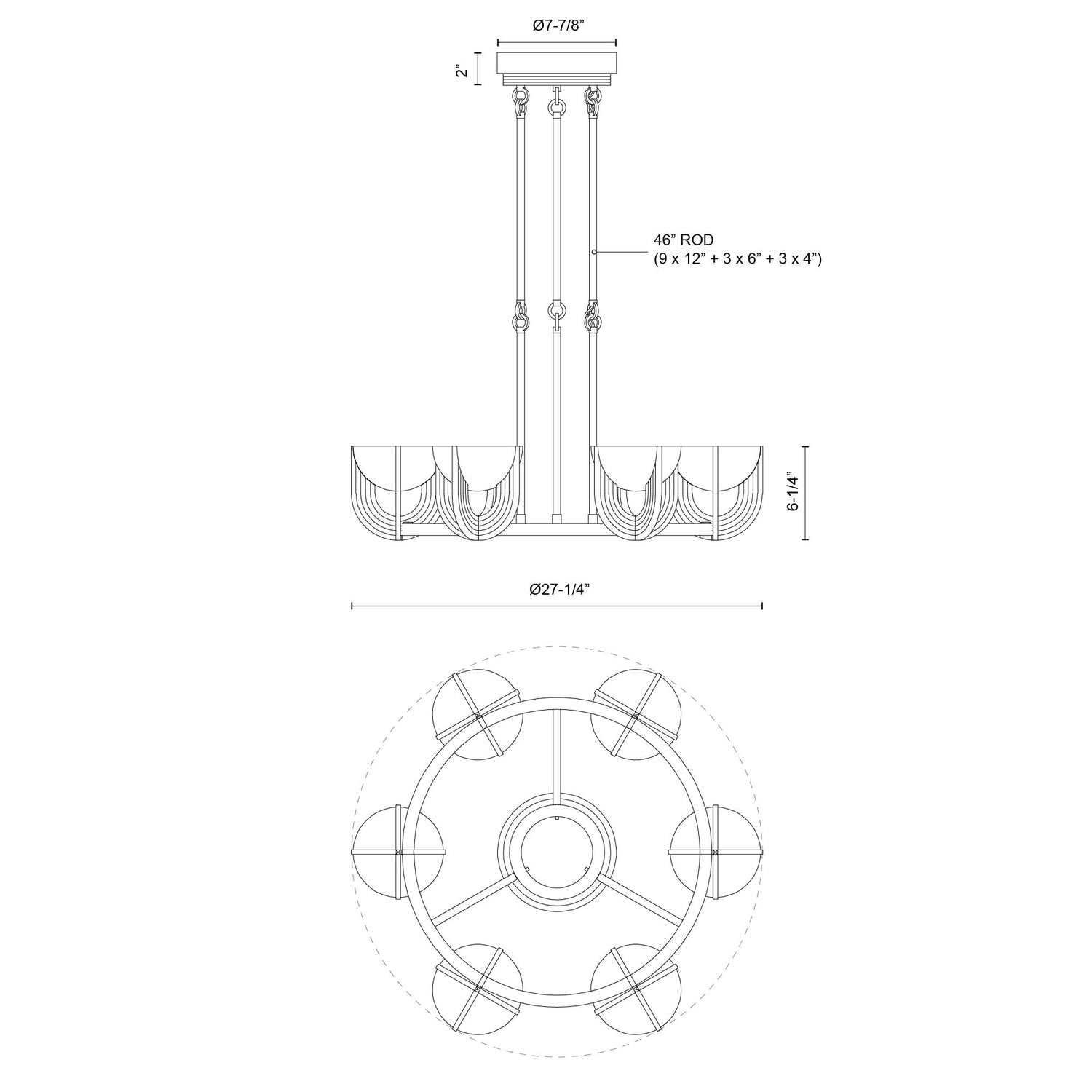 ALORA, COLETTE CHANDELIERS, CHANDELIER LIGHT