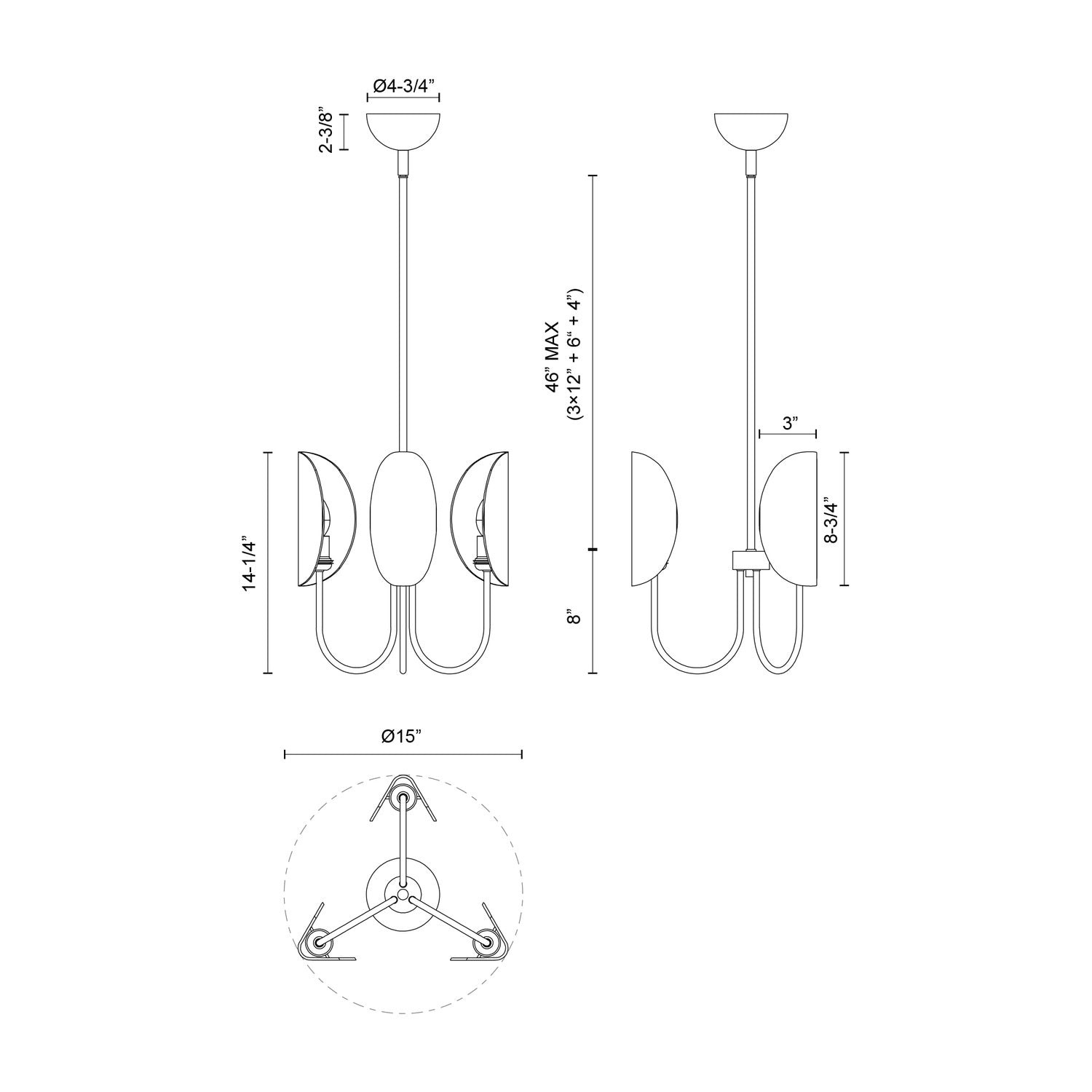 ALORA, SENO CHANDELIERS, CHANDELIER LIGHT