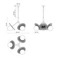 ALORA, PLUME CHANDELIERS, CHANDELIER LIGHT