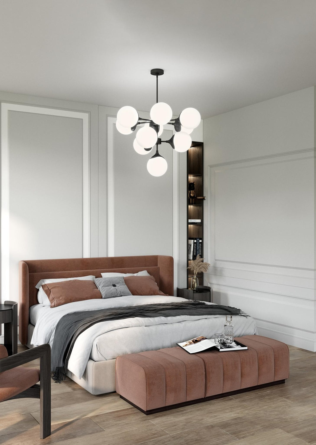 ALORA, NOUVEAU CHANDELIERS, CHANDELIER LIGHT