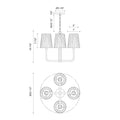 ALORA, PLISSE CHANDELIERS, CHANDELIER LIGHT