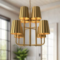 ALORA, PLISSE CHANDELIERS, CHANDELIER LIGHT
