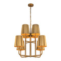 ALORA, PLISSE CHANDELIERS, CHANDELIER LIGHT