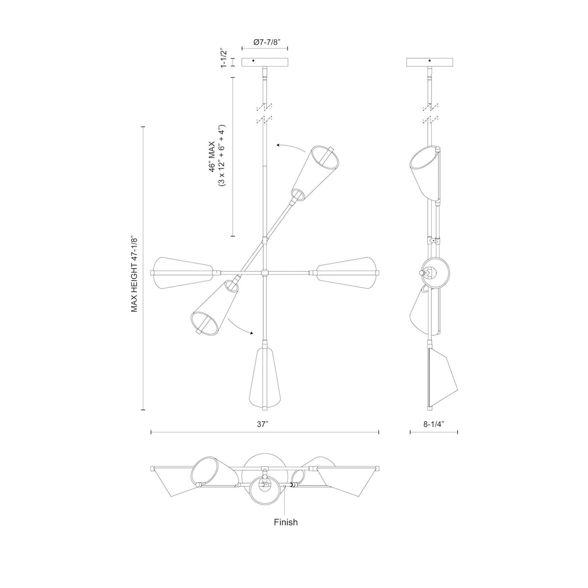 KUZCO LIGHTING INC, MULBERRY CHANDELIERS, CHANDELIER LIGHT