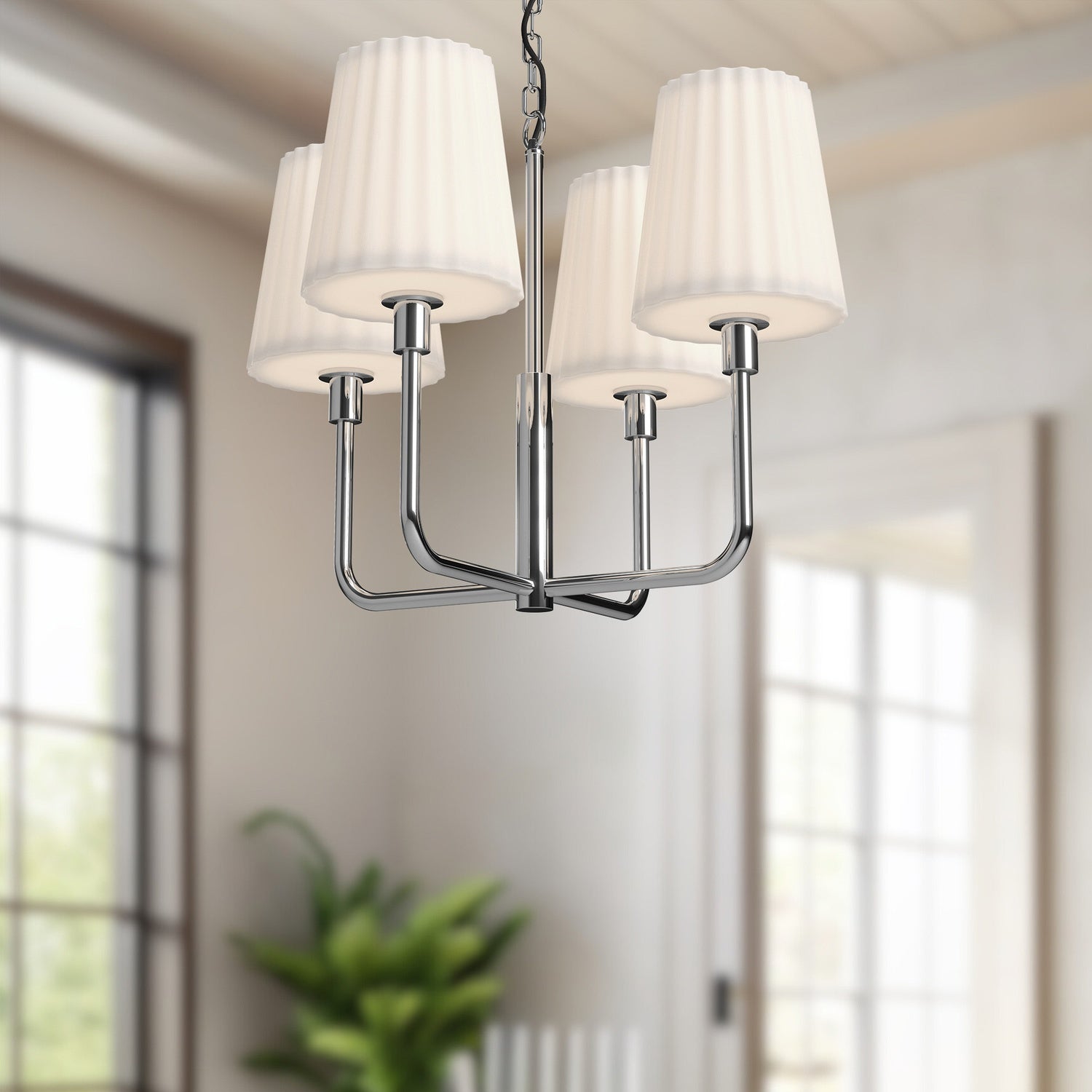 ALORA, PLISSE CHANDELIERS, CHANDELIER LIGHT