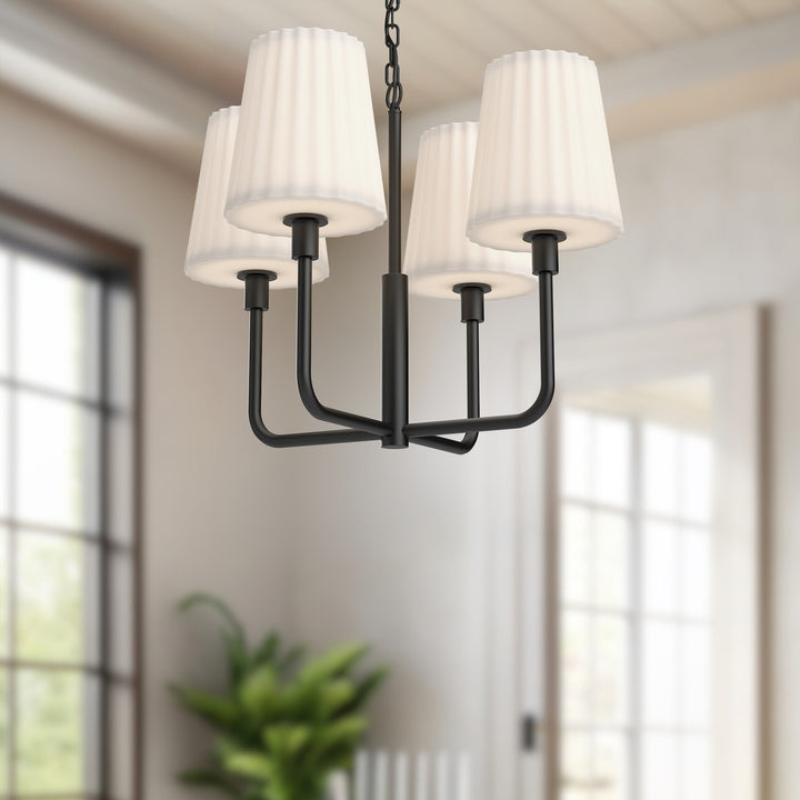 ALORA, PLISSE CHANDELIERS, CHANDELIER LIGHT