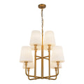 ALORA, PLISSE CHANDELIERS, CHANDELIER LIGHT