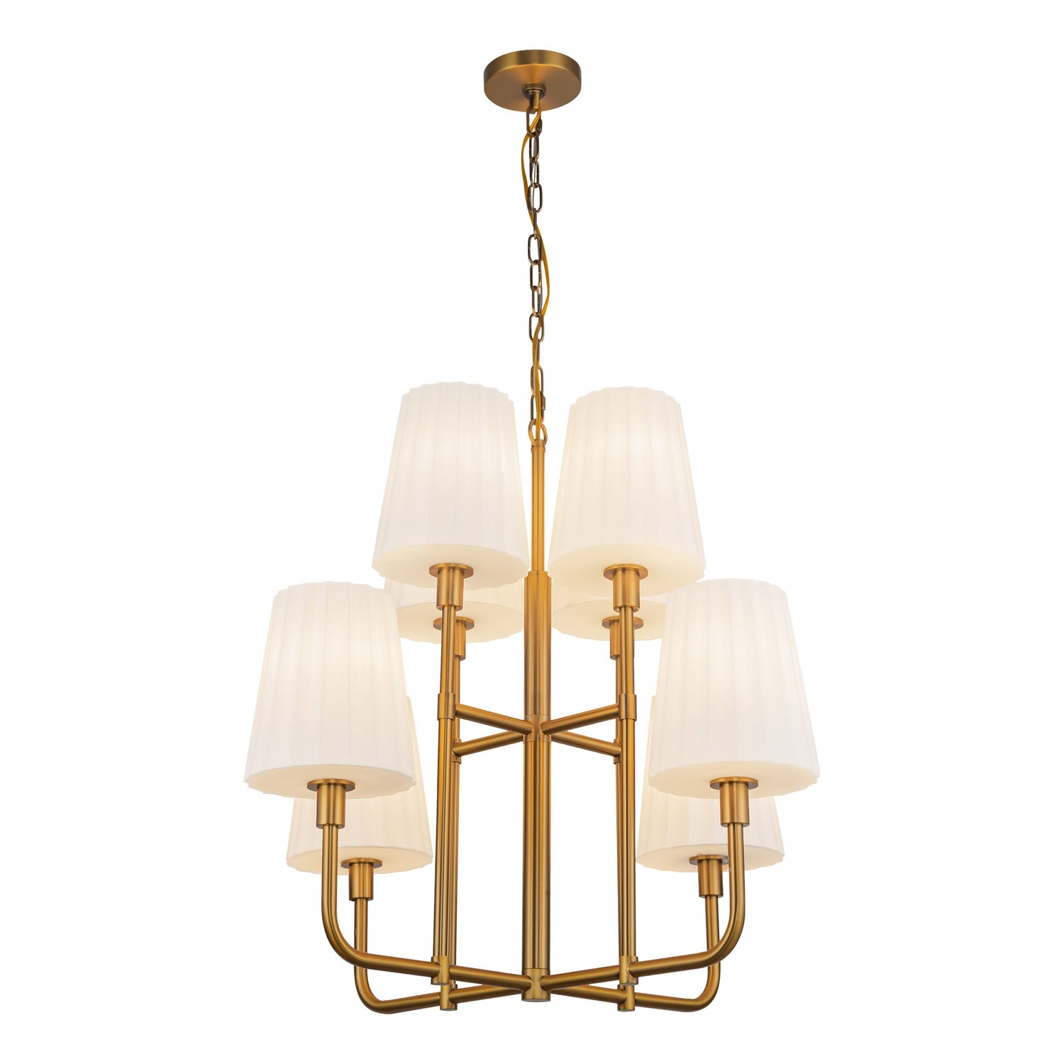 KUZCO LIGHTING INC, PLISSE CHANDELIERS, CHANDELIER LIGHT