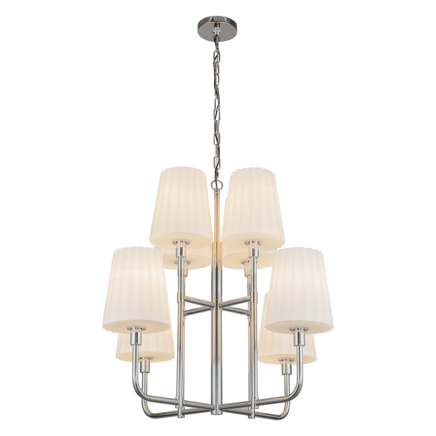 KUZCO LIGHTING INC, PLISSE CHANDELIERS, CHANDELIER LIGHT