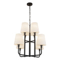 ALORA, PLISSE CHANDELIERS, CHANDELIER LIGHT