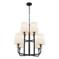 KUZCO LIGHTING INC, PLISSE CHANDELIERS, CHANDELIER LIGHT