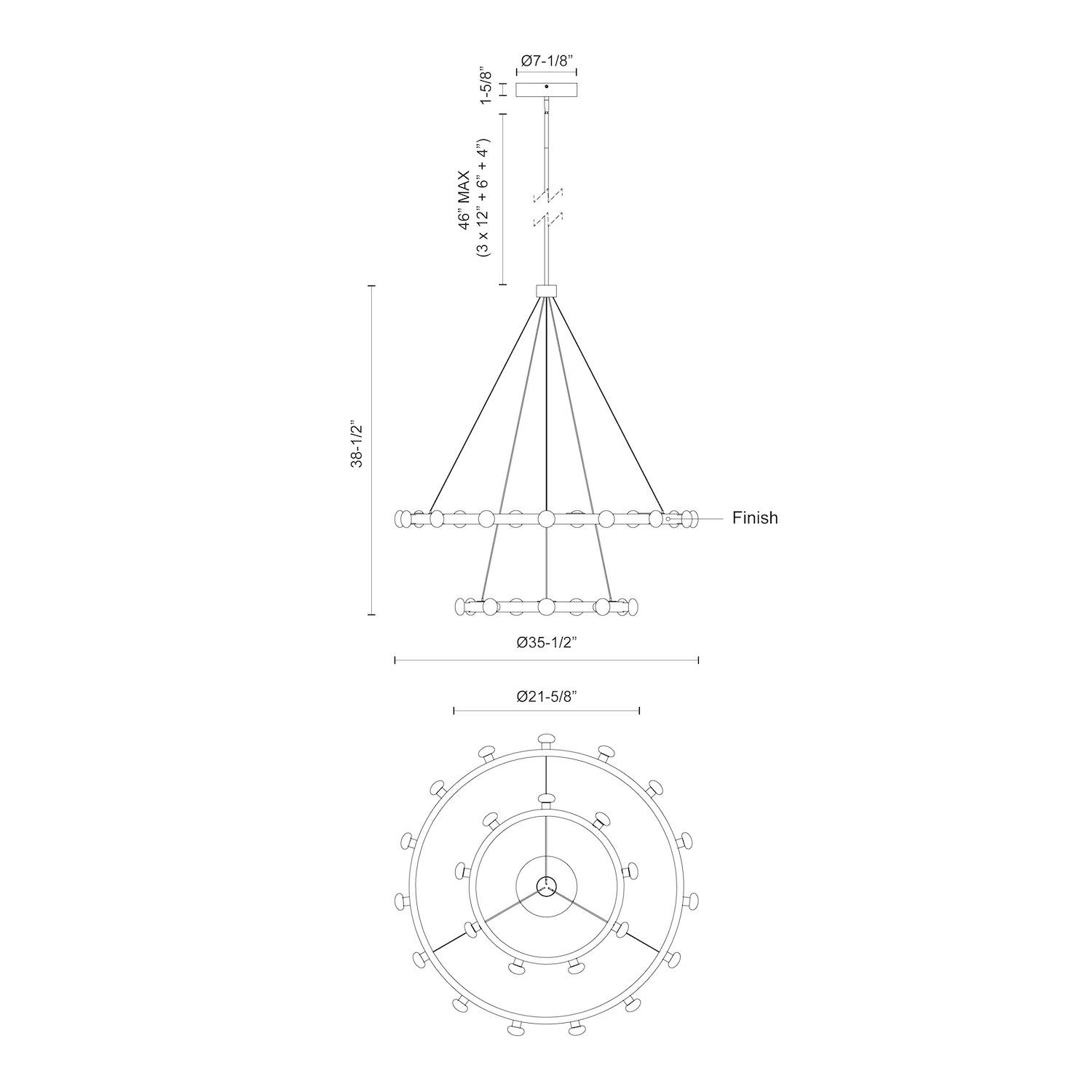 KUZCO LIGHTING INC, REZZ CHANDELIERS, CHANDELIER LIGHT