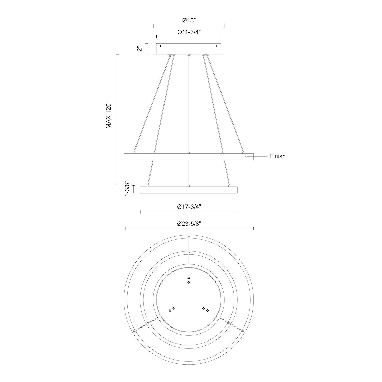 KUZCO LIGHTING INC, CERCHIO CHANDELIERS, CHANDELIER LIGHT