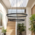 KUZCO LIGHTING INC, CERCHIO 2-TIER CHANDELIERS, CHANDELIER LIGHT