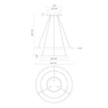 KUZCO LIGHTING INC, CERCHIO 2-TIER CHANDELIERS, CHANDELIER LIGHT