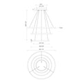 KUZCO LIGHTING INC, CERCHIO 3-TIER CHANDELIERS, CHANDELIER LIGHT