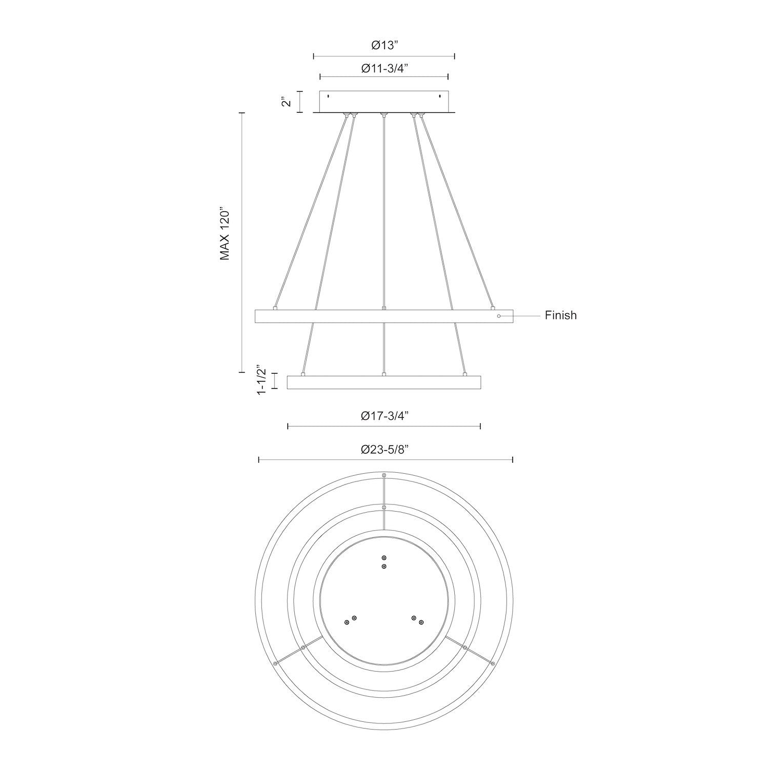 KUZCO LIGHTING INC, CERCHIO CHANDELIERS, CHANDELIER LIGHT